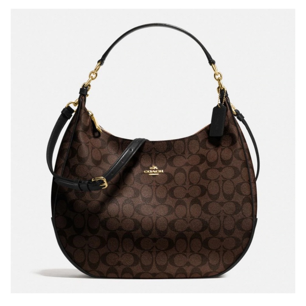 COACH HARLEY HOBO IN SIGNATURE- lightly used.